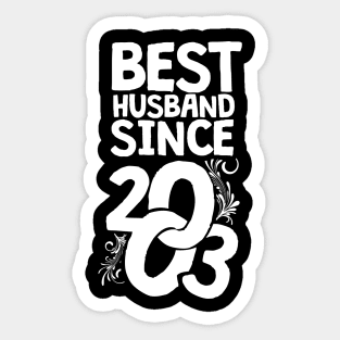 'Best Husband Since 2003' Sweet Wedding Anniversary Gift Sticker